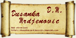 Dušanka Mrđenović vizit kartica